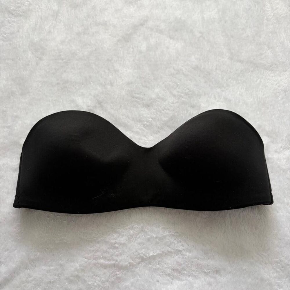 Wacoal Strapless Bra Size 34B Casual Every Day Black Sleeveless Supportive